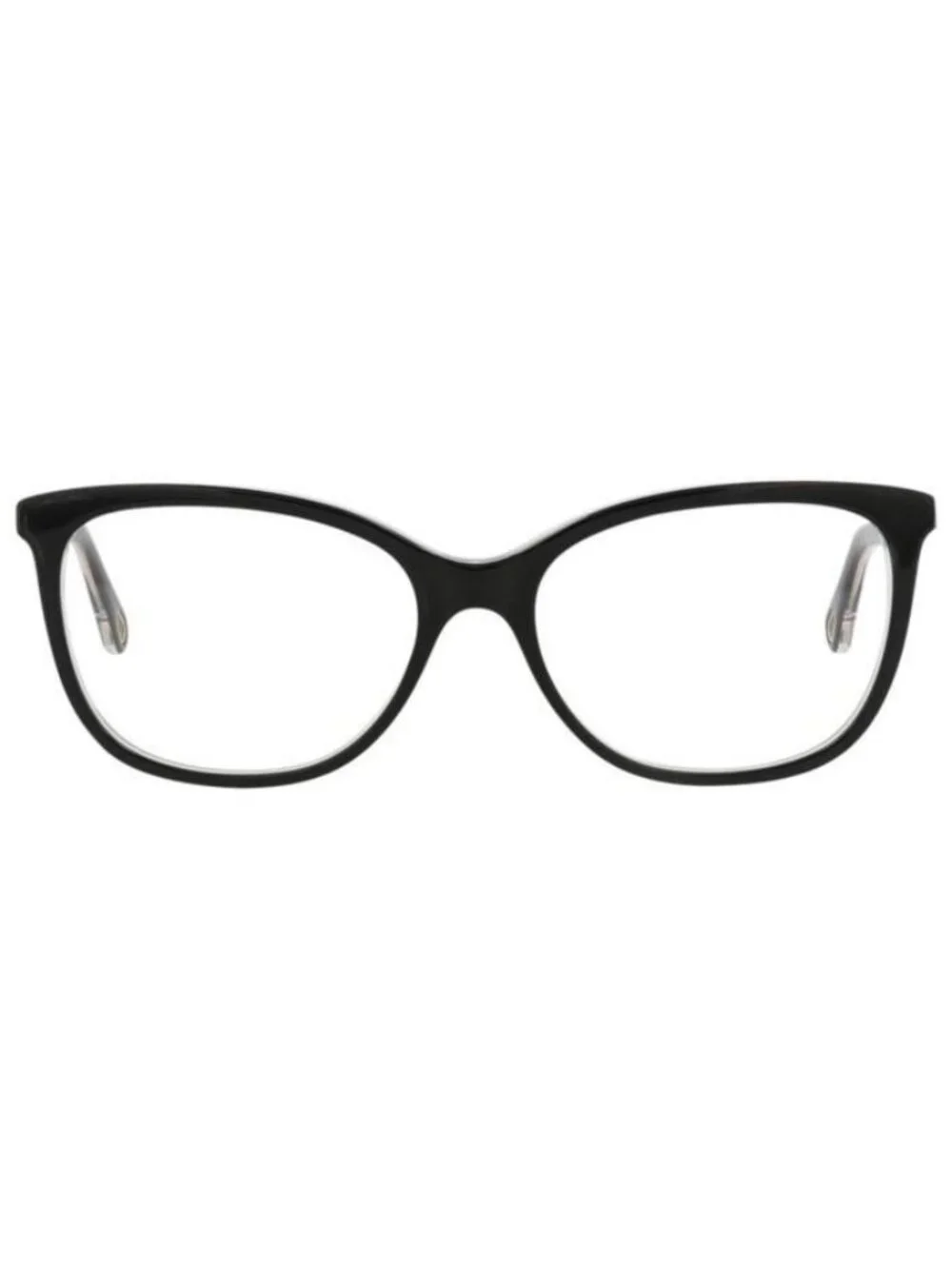 New Chloé Womens Square/Rectangle Black Black Transparent Fashion Designer Eyegl